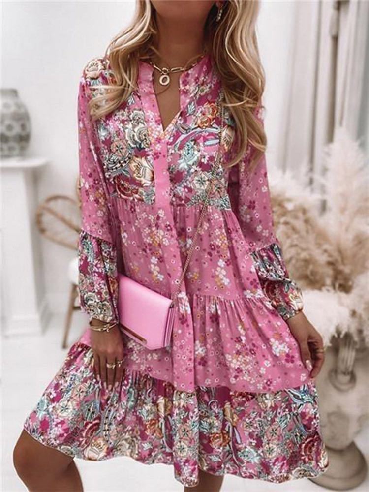 Summer Zara - Casual Floral Print Kleider Für Frauen