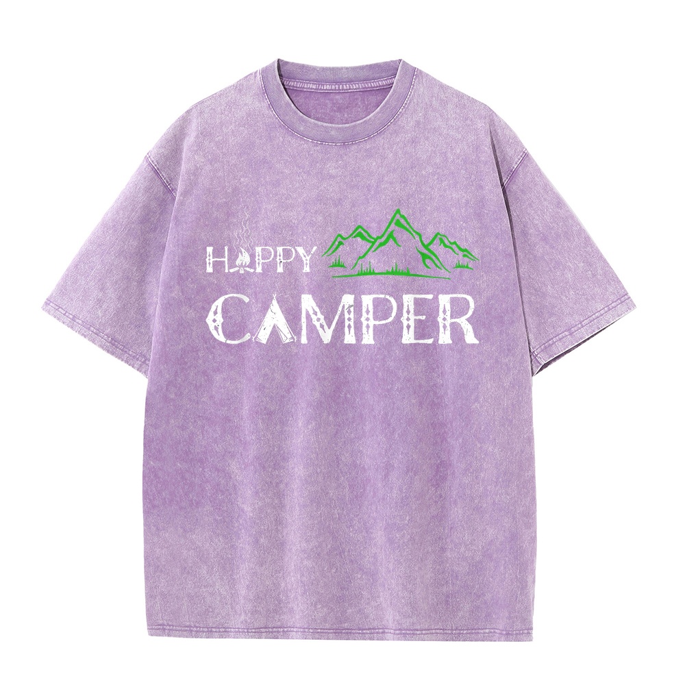 Happy Camper Camping T-Shirt f – Summer Clothing Women Canada Bewertung und Preis