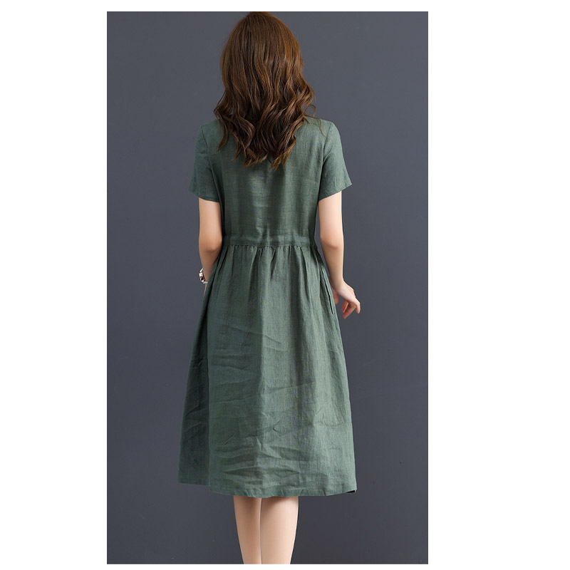Dunkelgrünes Damenkleid aus re – Summer Clothing Drawing Bewertung und Preis
